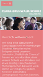 Mobile Screenshot of clara-grunwald-schule.de